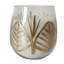 Bougie parfumée à motif de feuilles