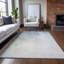 Tapis vert / beige en polyester tissé à la machine Karter-2116072676