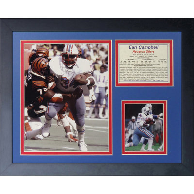 Souvenirs encadrée earl campbell