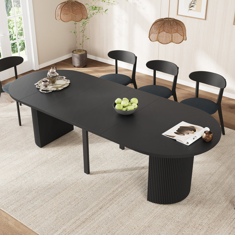 Table de salle à manger extensible, Black