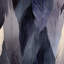 Papier peint à motif de plumes, aquarelle et adhésif bleu indigo
