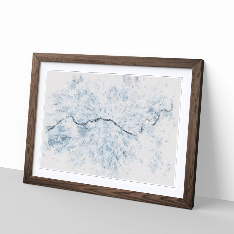 Passing by the Forest - Picture Frame Painting Print, Walnut Framed, 62cm H x 87cm W x 2cm D