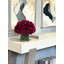 Peony Arrangement in Glass Vase with Grass-1076545413