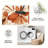 Orange Floral Watercolor carpet-easy to clean, machine-washable, soft and comfortable; suitable for door mats, kitchens, living rooms, bedrooms, corridors, and laundry areas. Easy to clean, durable carpet for home decoration.-129389460