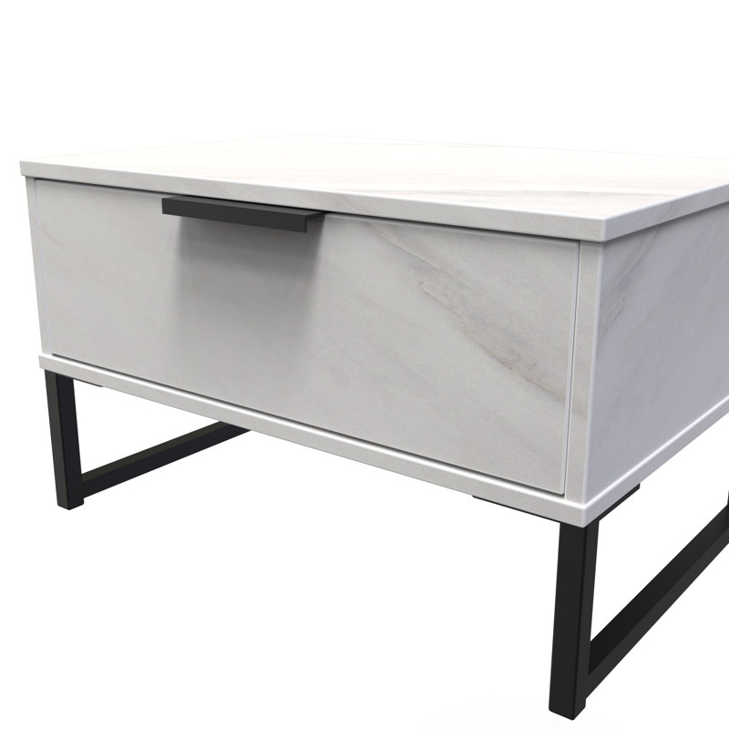 Bonnelle 58cm W Manufactured Wood Bedside Table