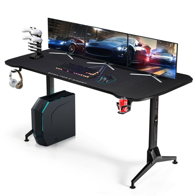 Azul Adjustable Metal Base Computer Table