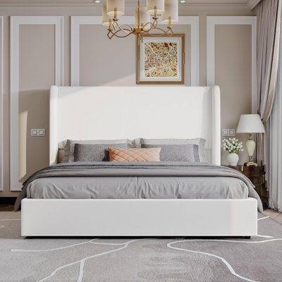 Upholstered Lift Up Storage Bed