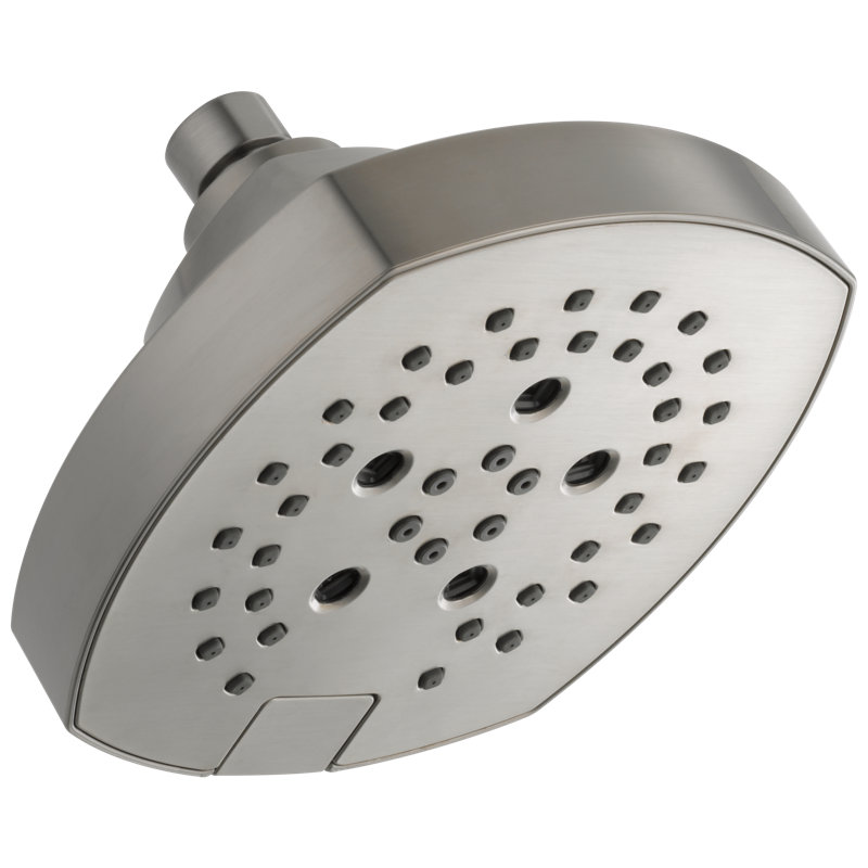 H2Okinetic 5-Setting Shower Head, Square Shower Head, Lumicoat  Stainless