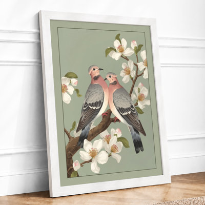 Birds in Blossom Botanical - Framed Print