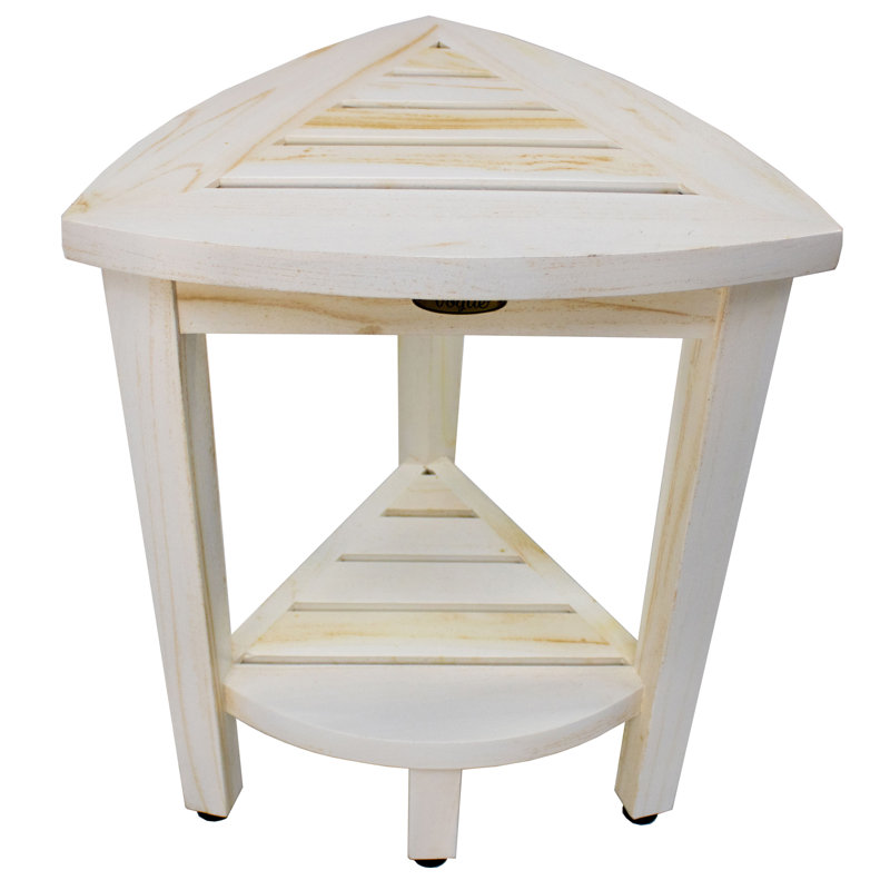 CoastalVogue Oasis 12" W Teak Shower Bench