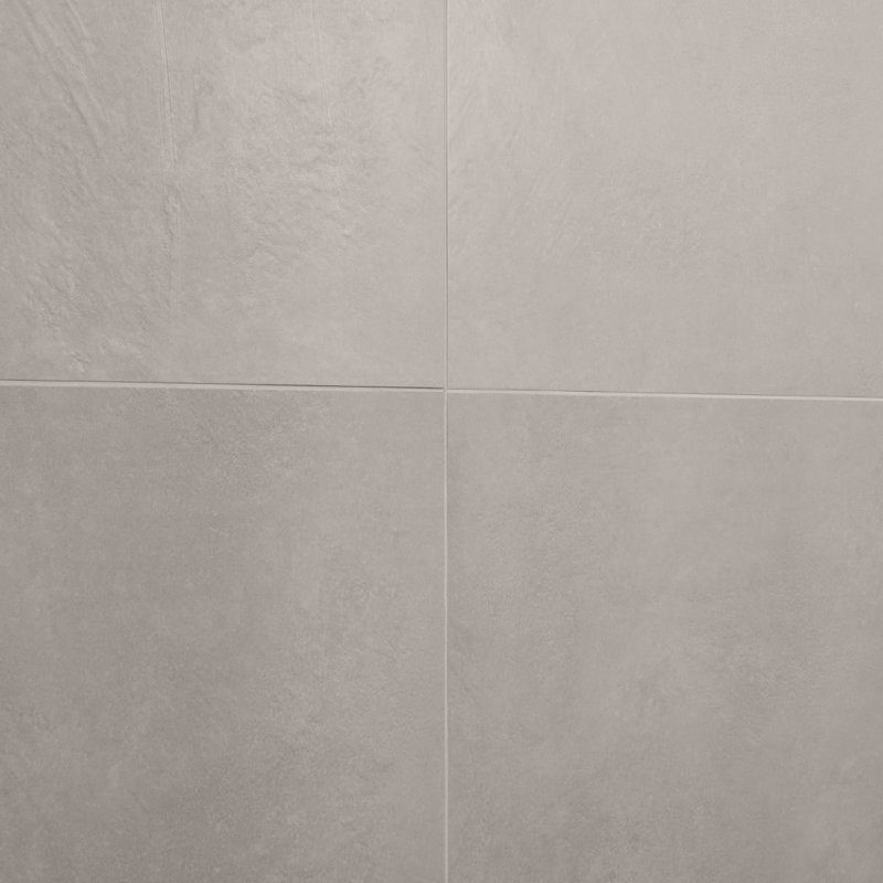 Stoneside 24x48 Matte Porcelain Tile, Linen Warm Gray