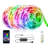 65.6ft Smart Strip Light Music Synced Color Changing with Remote APP Control