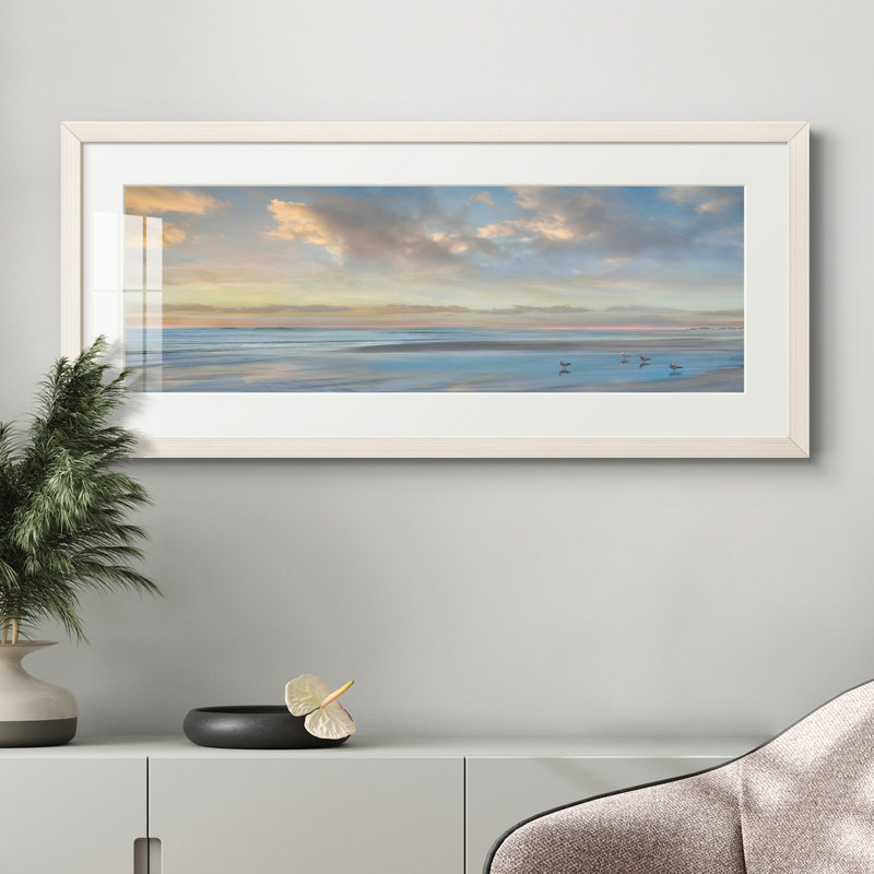 Peinture sur papier encadrée
