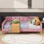 Lit de jour revêtu de tissu d'ameublement-670662101