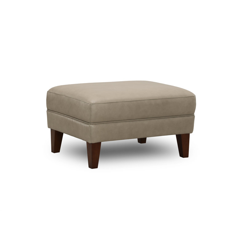 Walenty Top Grain Genuine Leather Ottoman