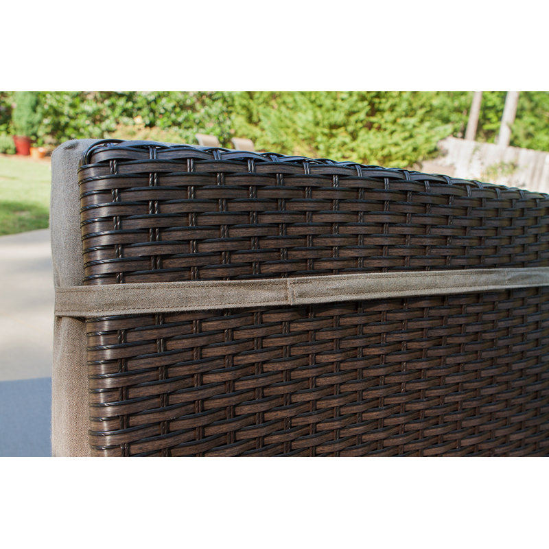 Sunbrella® Premium Outdoor Chaise Lounge Cushion, Cast Shale Sunbrella® Plainweave