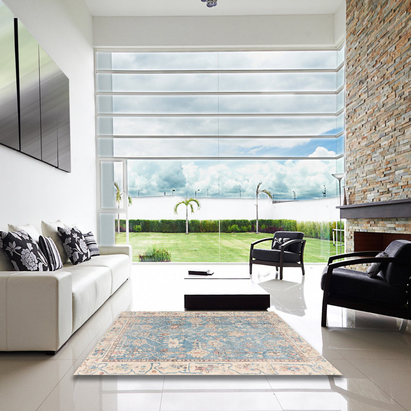 Tapis abstrait moderne 4331, Carré 6 pi