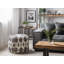 Quin 45cm Wide Square Ikat Pouf Ottoman