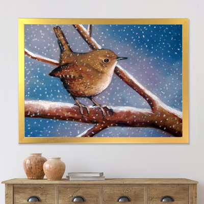 " Wren In Winter " Painting Print