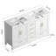 Meuble-lavabo 60 po. Armoire de rangement abondante - 4 portes à fermeture douce et 5 tiroirs-1434789991
