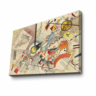 Stunning Decorative Canvas Painting by Kandinsky, 27.6 x 39.4 inches | 100% Suede Canvas with 100% Wooden Frame (Thickness: 1.2 inches) | Perfect for Home Decor, Modern Art Lovers & Unique Gift Ideas