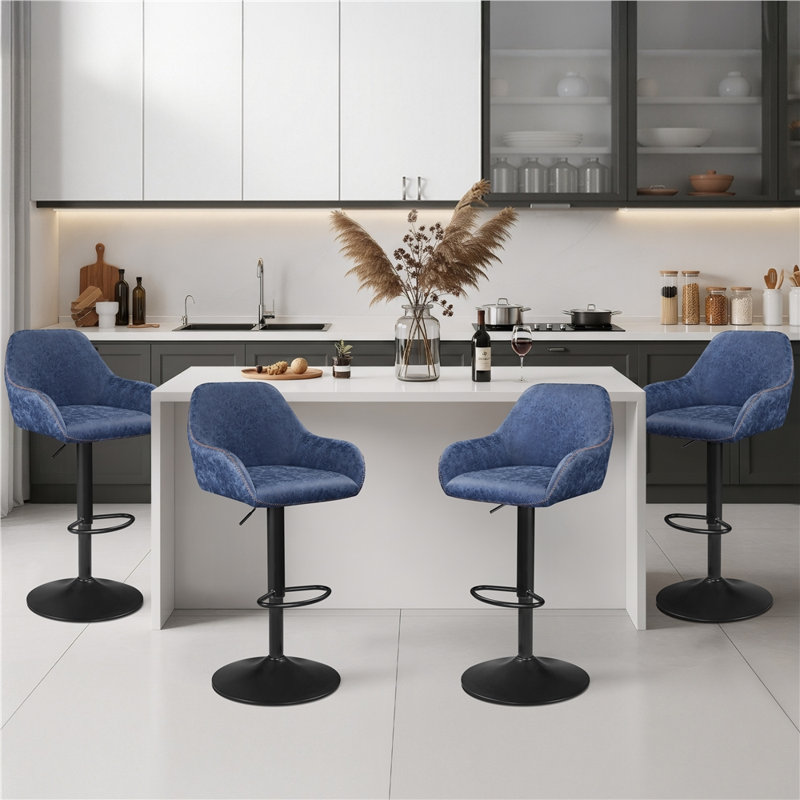 Tabourets de bar rotatifs 2 pièces Eastway, Bleu