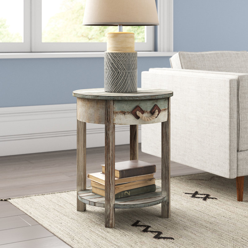 Swiftsure Solid Wood End Table with Storage