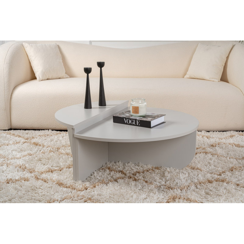 Table basse Chrisina, Gray/White