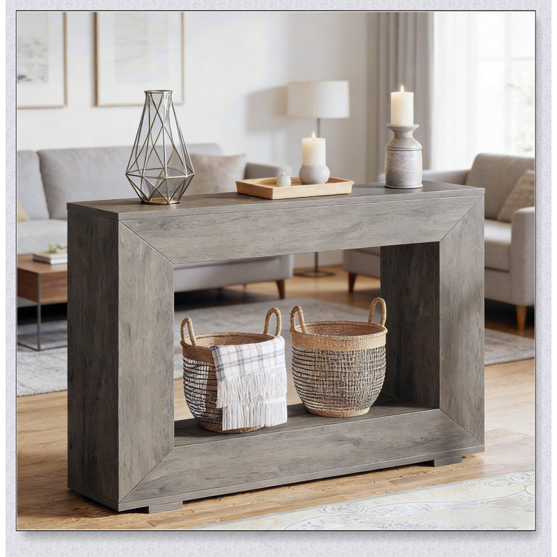 Table d'entrée pour canapé, table d'appoint en bois, console, Gris