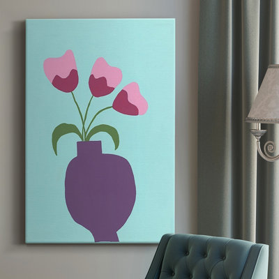 Fleurs modernes I sur toile