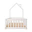 Pine Wood House-Shaped Bed Frame