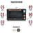 HADEN Toaster Oven with Air Fry, Bake, Broil, Toast Functions-101288707