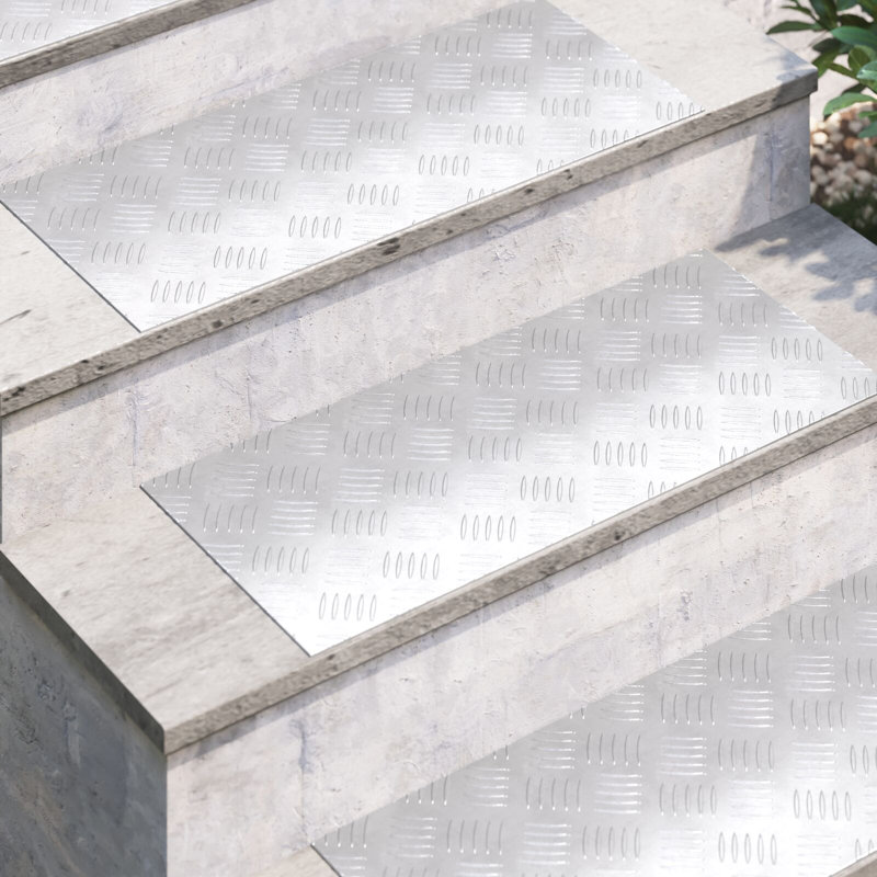 Silver Aluminium Aluminium Stair Tread