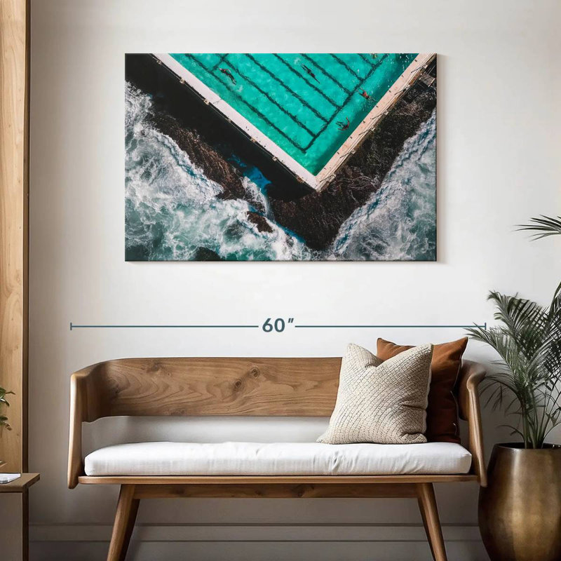 Rorry The Pool By The Beach, 30" H x 45" W