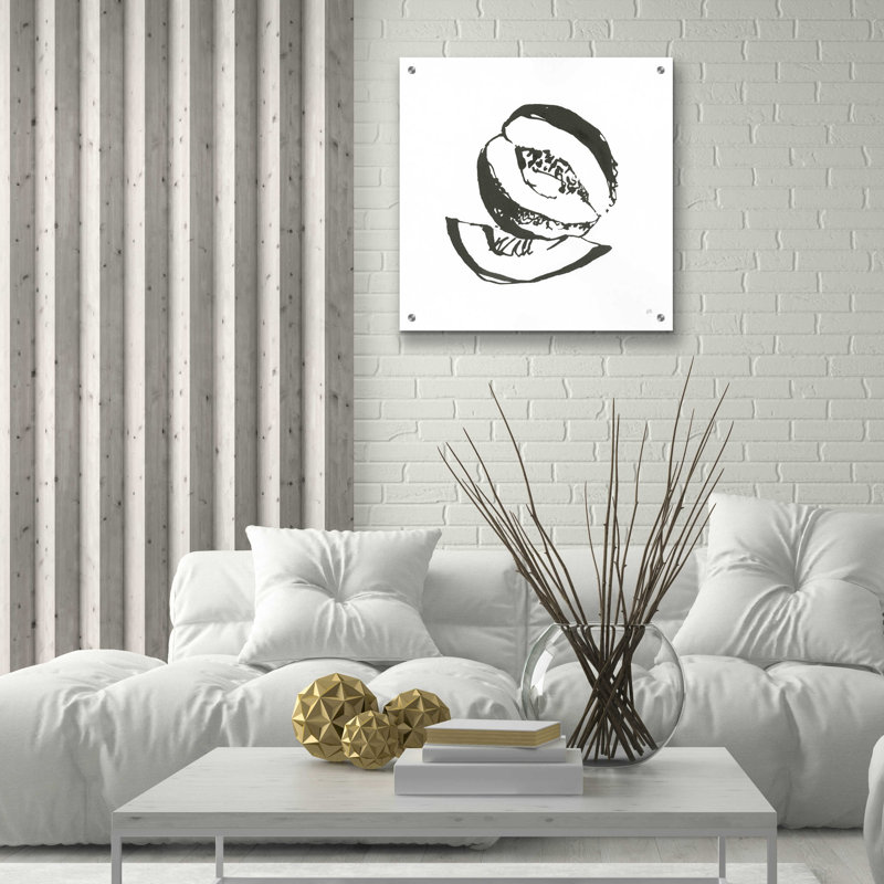«Cantaloupe I BW» par Chris Paschke, H 12 po x l 12 po x P 0,13 po