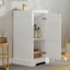 Meuble-lavabo autoportant de style français avec tablette réglable en céramique