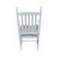 Chaise berçante en bois BLANC, sans passe-partout-624273774
