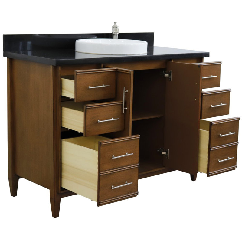 Ensemble de meuble-lavabo simple 49 po Harton, Noir