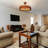 Flush Mount Ceiling Light, 3-Light Vintage Flush Mount Chandelier Light For Living Room Maple Leaf Metal Semi Ceiling Light Fixture For Foyer, Entryway, Bedroom, Hallway, 13'' W