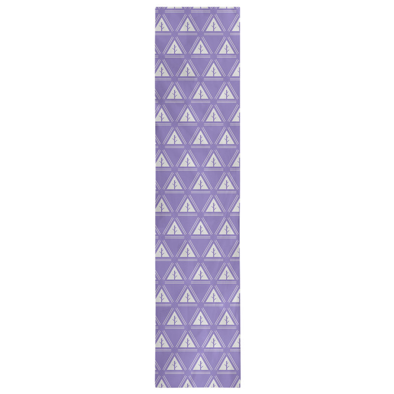 Chemin de table d’arbre minimaliste classic Barbra, 16 po x 72 po, Mauve foncé