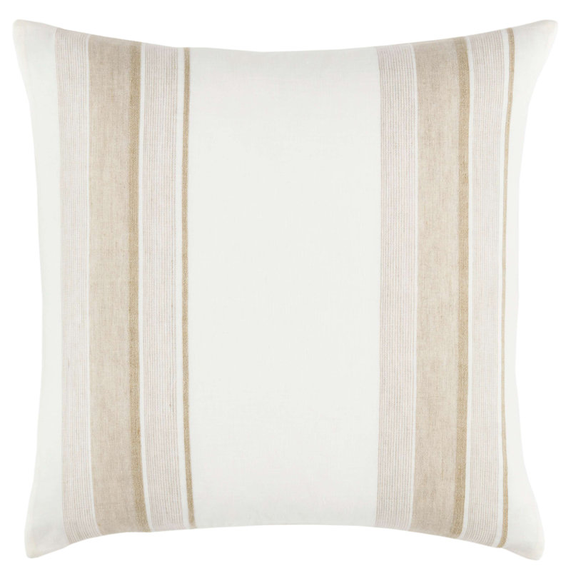 Napa Stripe Linen Natural Sham, Euro