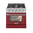 KUCHT Professional 30 in. 4.2 cu. ft. Propane Gas Range with Sealed Burners and Convection Oven in Stainless Steel with Cement Grey Oven Door-94094662-50147959