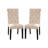 Set Of 2 Fabric Upholstered Dining Chairs