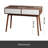 Entryway Table With 2 Carved Panel Drawers, Console Table With Storage Space And Wood Legs,Sofa Table Behind Couch For Hallway, Living Room
