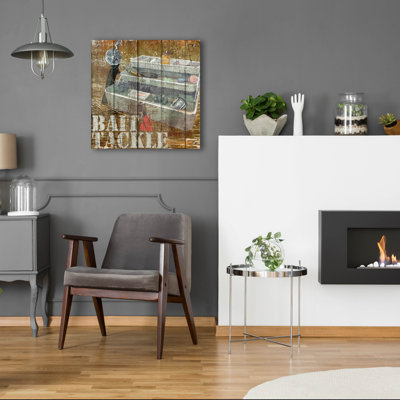  «Open Season Tackle» par Art Licensing Studio, art mural en verre acrylique