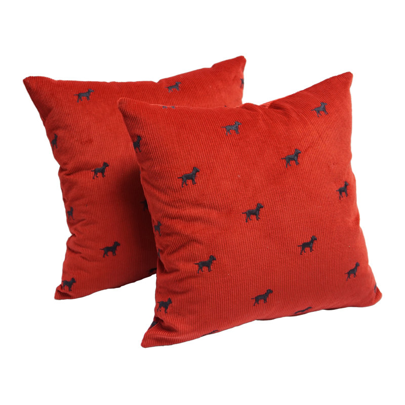 Scottish Cotton Blend Reversible Throw Pillow