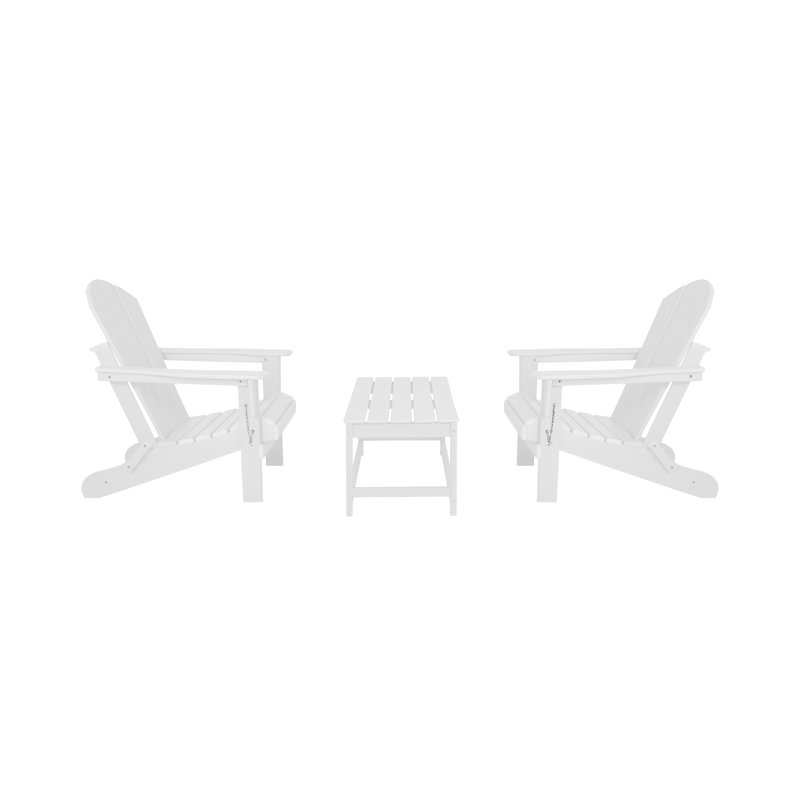 Chaise Adirondack pliante Laguna, Blanc