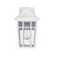 Applique murale d'extérieur en aluminium blanc avec verre ensemencé