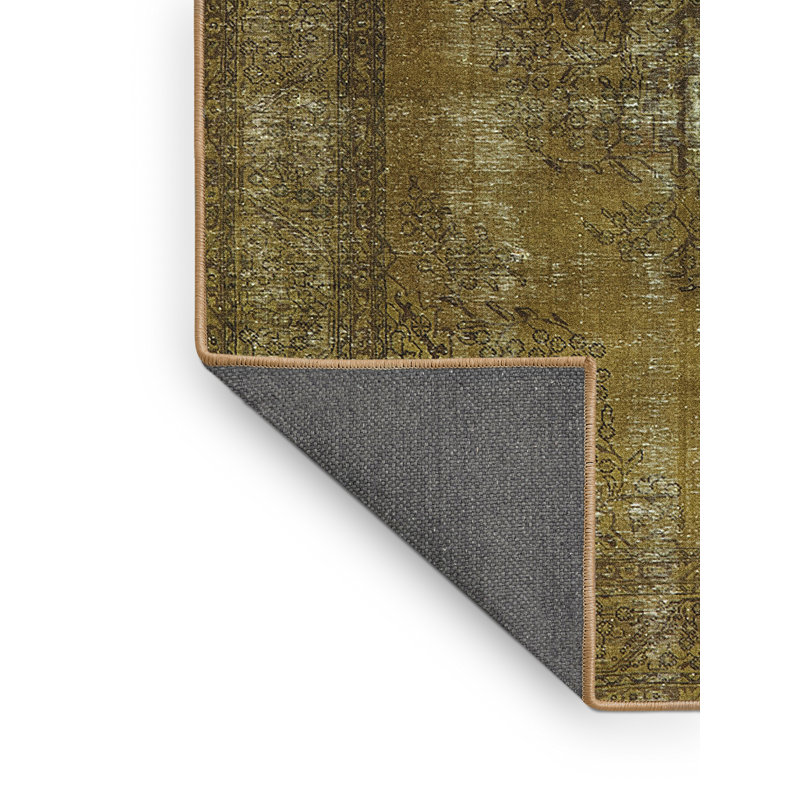 Tapis vert de style oriental, Rectangle 4 pi x 6 pi