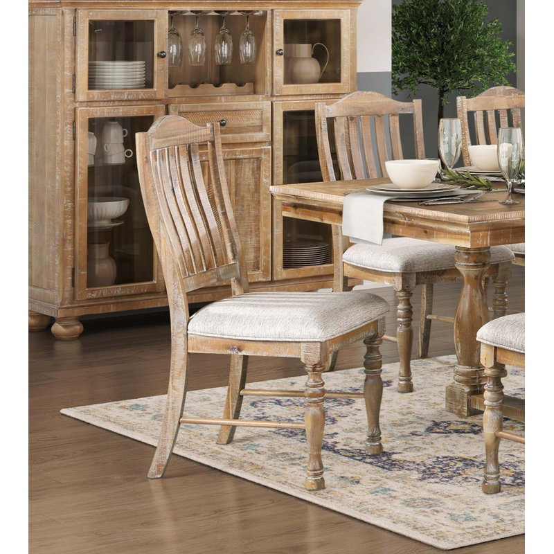 Ensemble de 2 chaises d'appoint de style campagnard traditionnel
